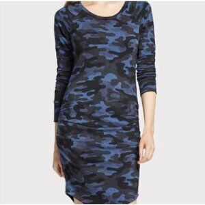 Sundry Blue Camo Sweatshirt Dress Size 0 XS